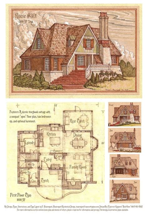 unique    storybook cottage floor plans design  pictures jhmrad
