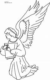 Angel Coloring Pages Kneeling Praying Printable Guardian Color Drawing Anime Cute Angels Template Boy Colouring Christmas Drawings Characters Sheet Getdrawings sketch template