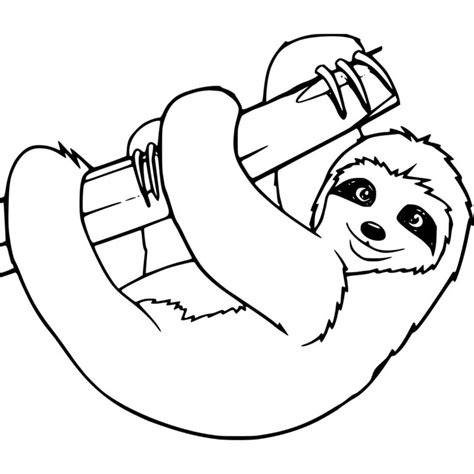 coloring pages sloth coloring pages