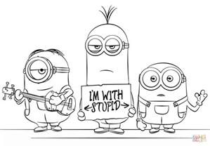 minions  despicable   coloring page  printable coloring pages