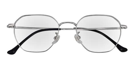 full rim silver metal glasses 91091 silver with round and wayfarer shape