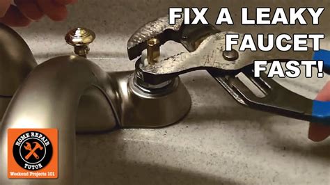 How To Fix A Leaky Faucet Fast Youtube