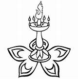 Diwali Lamp Deepawali Diya Deepavali sketch template