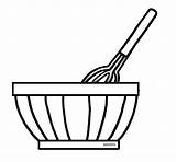 Bowl Mixing Clipart Baking Clip Mix Cliparts Drawing Bowls Cooking Whisk Cake Mixer Mixture Ingredients Library Mini Spoon Coloring Pages sketch template