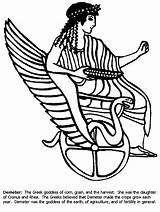 Demeter Griechenland Mythology Soldier Grecia Antikes Geografie Maestrasabry Malvorlage sketch template