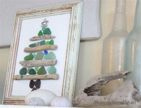Sea Glass And Driftwood Christmas Craft