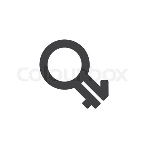 intergender sex vector icon filled stock vector