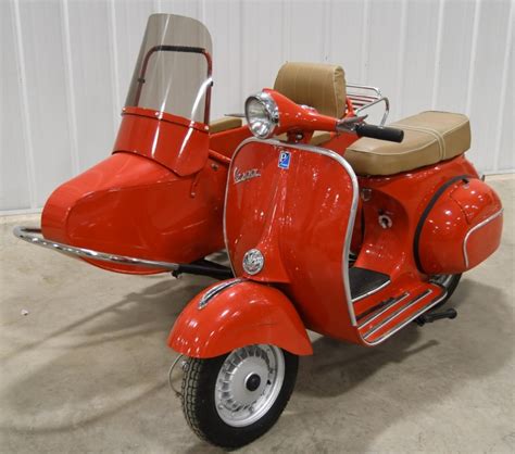 sold price  piaggio vespa scooter  side car january     cst