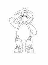 Bj Coloring Barney Pages Clipart Friends Library Cliparts Categories sketch template