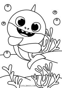 printable baby shark coloring pages  kids