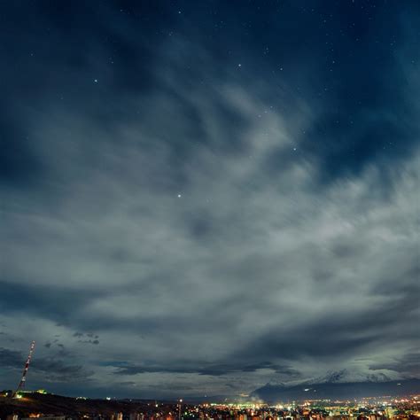 langit malam pemandangan wallpapersc ipad tablet