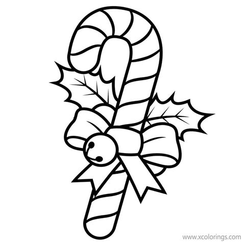 christmas candy cane coloring sheets xcoloringscom