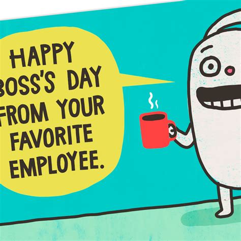 you know i m your favorite funny boss s day card greeting cards