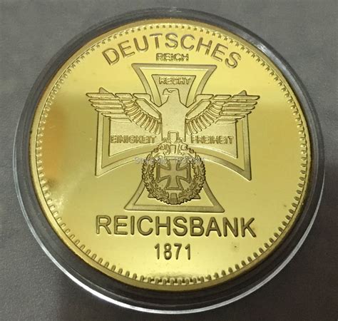 rare reichsbank german gold coin  coinpcslot  shippingsample orderreplica coin