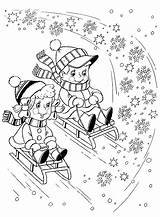Sleigh Coloring Pages sketch template