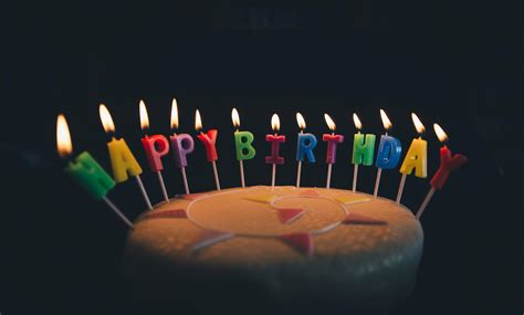 happy birthday candles  cake image image  stock photo public domain photo cc images