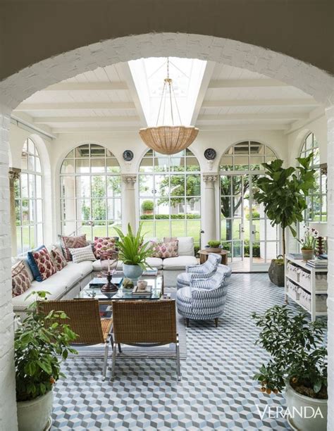 geometric tile lends  modern edge   sunroom decorating details sunroom veranda