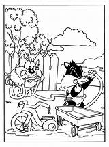 Looney Coloring Pages Tunes Baby Printable Coloringpages1001 sketch template