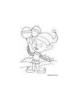 Elf Coloring Balloons Pages sketch template