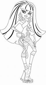 Cleo Nile Drawing Monster High Coloring Pages Getdrawings sketch template