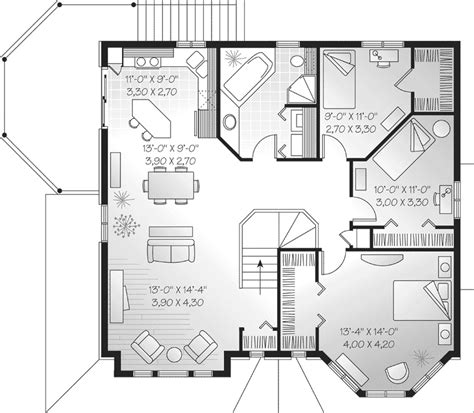 selman duplex family home plan   house plans