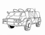 Coloring Pages Military Vehicles Army Car Getcolorings Cars Choose Board sketch template