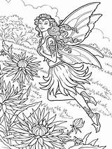 Coloring Fairy Beautiful Pages Chrysanthemum Detailed Library Clipart Popular Coloringhome sketch template