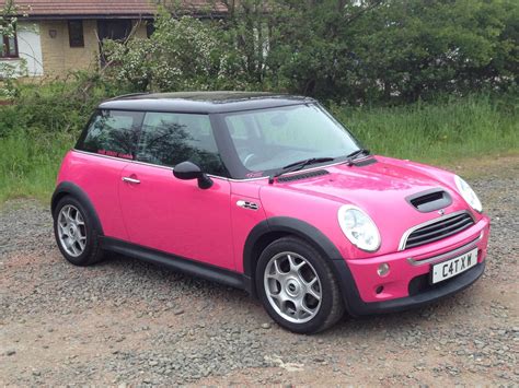 pink mini pink mini coopers hot pink cars mini cooper