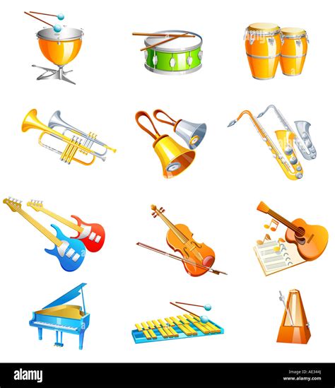 types  musical instruments stock photo alamy