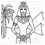 Egyptian Isis sketch template