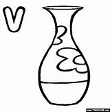 Vase Clipart Letter Coloring Pages Starting Clipartmag Thecolor sketch template