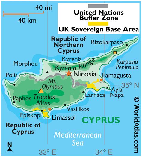 cyprus maps facts world atlas