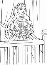 Coloring Barbie Princess Pages Pauper Kids Visit Disney sketch template