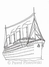 Titanic Coloring Pages Britannic Colouring sketch template