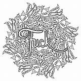 Swear Words Twat Waffle Adultes Imprimables Feuilles sketch template