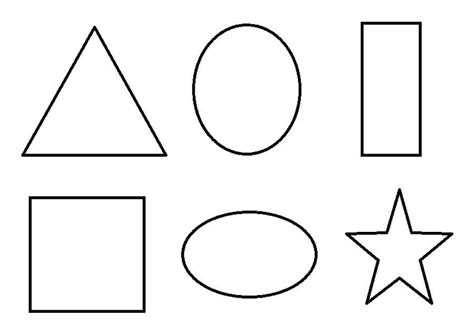 geometric shapes coloring pages shape coloring pages