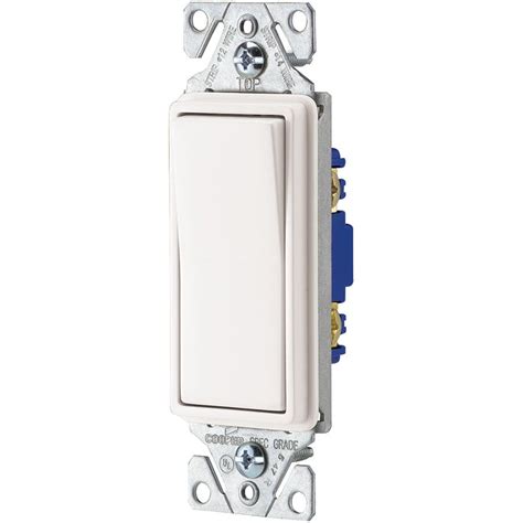 eaton  amp white rocker residential light switch  pack  lowescom
