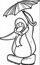 Coloring Clubpenguin Penguin Club Wecoloringpage sketch template