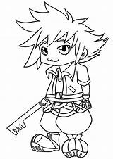 Kingdom Hearts Coloring Pages Color Books Popular sketch template