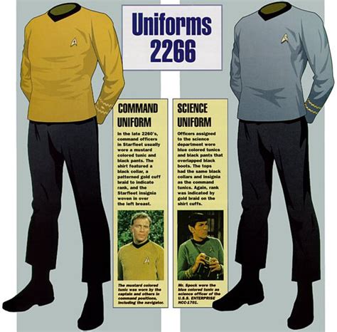 Magrathean Starfleet Uniforms 2266 Star Trek The Original Series [x