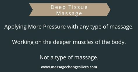 deep tissue massage massage  lives