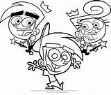 Fairly Colorare Fantagenitori Oddparents Parents Odd Disegni Cartonionline Nickelodeon Copyright Aventi Diritto Productions Degli Simon sketch template