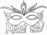 Mardi Gras Coloring Mask Pages Carnival Masks Color Holidays Special Printable Occasions Popular Kids Getcolorings Library Clipart Coloringhome sketch template