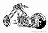 Coloring Pages Motorbikes Plus Google Twitter Choppers sketch template