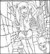 Tail Fairy Wendy Deviantart Coloring Lineart Marvel sketch template