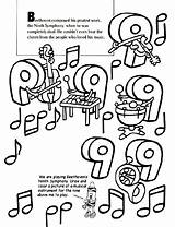 Beethoven Coloring Symphony Ninth Crayola Music Pages Activity Gif Au Color Choose Board sketch template