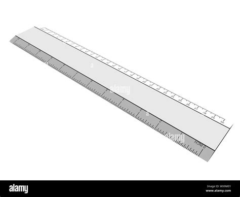 ruler  scale  drawing stock photo alamy