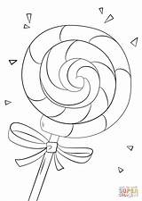 Lollipop Coloring Pages Drawing Printable Lollipops Christmas Kids Candy Template Sheets Swirl Getdrawings Choose Board Categories Templates sketch template