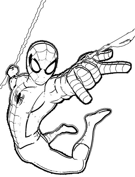 ultimate spider man adventures spider man coloring page coloring home