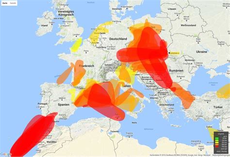 Vhf Propagation Map Aktuelle Ausbreitungsbedingungen Auf Einer Live
